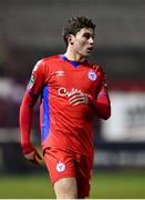 10 March 2023; Kian Leavy of Shelbourne during the SSE Airtricity Men's Premier Division match between Shelbourne and Shamrock Rovers at Tolka Park in Dublin. Photo by Seb Daly/Sportsfile