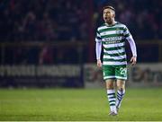 10 March 2023; Jack Byrne of Shamrock Rovers during the SSE Airtricity Men's Premier Division match between Shelbourne and Shamrock Rovers at Tolka Park in Dublin. Photo by Seb Daly/Sportsfile