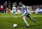 10 March 2023; Sean Kavanagh of Shamrock Rovers during the SSE Airtricity Men's Premier Division match between Shelbourne and Shamrock Rovers at Tolka Park in Dublin. Photo by Seb Daly/Sportsfile