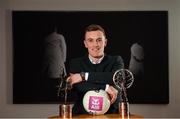 11 March 2023; Pictured is Shane Cunningham of Kilmacud Crokes who was crowned the AIB GAA Club Championships Footballer of the Year for the 2022/23 season. Cunningham was one of 30 of #TheToughest players across football and hurling honoured at the AIB GAA Club Player Awards. Held at Croke Park on Friday evening, the Awards recognise the top performing players throughout the AIB GAA Provincial and All-Ireland Senior Club Championships campaigns. Photo by Ramsey Cardy/Sportsfile