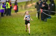 11 March 2023; Freya Renton of Sacred Heart School Westport, Mayo, on her way to winning the minor girls 2000m during the 123.ie All-Ireland Schools Cross Country Championships at SETU Sports Campus in Carriganore, Waterford. Photo by David Fitzgerald/Sportsfile