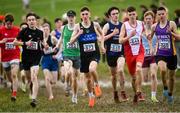 11 March 2023; A general view of runners competing in the intermediate boys 5000m during the 123.ie All-Ireland Schools Cross Country Championships at SETU Sports Campus in Carriganore, Waterford. Photo by David Fitzgerald/Sportsfile