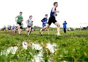 11 March 2023; Runners including Conan Dempsey of St Jarlaths College Tuam, Galway, right, competing in the intermediate boys 5000m during the 123.ie All-Ireland Schools Cross Country Championships at SETU Sports Campus in Carriganore, Waterford. Photo by David Fitzgerald/Sportsfile