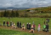 11 March 2023; A general view of the senior girls 3500m during the 123.ie All-Ireland Schools Cross Country Championships at SETU Sports Campus in Carriganore, Waterford. Photo by David Fitzgerald/Sportsfile