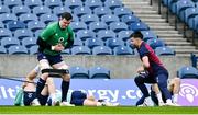 11 March 2023; James Ryan, left, and Conor Murray during the Ireland rugby captain's run at BT Murrayfield Stadium in Edinburgh, Scotland. Photo by Brendan Moran/Sportsfile