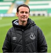 11 March 2023; Shamrock Rovers head coach Collie O'Neill the SSE Airtricity Women's Premier Division match between Shamrock Rovers and Treaty United at Tallaght Stadium in Dublin. Photo by Stephen Marken/Sportsfile