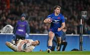 11 March 2023; Damian Penaud of France beats the tackle of Alex Dombrandt of England on the way to scoring his side's sixth try during the Guinness Six Nations Rugby Championship match between England and France at Twickenham Stadium in London, England. Photo by Harry Murphy/Sportsfile