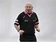 11 March 2023; Referee Gus Chapman during the 2023 Yoplait Ladies HEC O’Connor Cup Final match between DCU Dóchas Éireann and University of Limerick at University of Galway Connacht GAA Air Dome in Bekan, Mayo. Photo by Piaras Ó Mídheach/Sportsfile