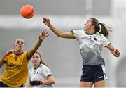 11 March 2023; Aisling Reidy of University of Limerick in action against Chloe Darby of DCU Dóchas Éireann during the 2023 Yoplait Ladies HEC O’Connor Cup Final match between DCU Dóchas Éireann and University of Limerick at University of Galway Connacht GAA Air Dome in Bekan, Mayo. Photo by Piaras Ó Mídheach/Sportsfile