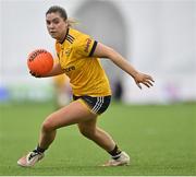 11 March 2023; Maria Reilly of DCU Dóchas Éireann during the 2023 Yoplait Ladies HEC O’Connor Cup Final match between DCU Dóchas Éireann and University of Limerick at University of Galway Connacht GAA Air Dome in Bekan, Mayo. Photo by Piaras Ó Mídheach/Sportsfile