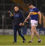 11 March 2023; Seamus Callanan of Tipperary leaves the pitch to receive medical attention during the Allianz Hurling League Division 1 Group B match between Tipperary and Waterford at FBD Semple Stadium in Thurles, Tipperary. Photo by Stephen McCarthy/Sportsfile