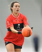 11 March 2023; Mairead Bennett of UCC during the 2023 Yoplait Ladies HEC Lynch Cup Final match between ATU Donegal and UCC at University of Galway Connacht GAA Air Dome in Bekan, Mayo. Photo by Piaras Ó Mídheach/Sportsfile