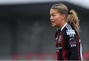 11 March 2023; Sarah Rowe of Bohemians during the SSE Airtricity Women's Premier Division match between Bohemians and Shelbourne at Dalymount Park in Dublin. Photo by Tyler Miller/Sportsfile