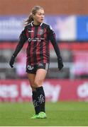 11 March 2023; Sarah Rowe of Bohemians during the SSE Airtricity Women's Premier Division match between Bohemians and Shelbourne at Dalymount Park in Dublin. Photo by Tyler Miller/Sportsfile