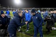 11 March 2023; Waterford manager Davy Fitzgerald, left, and Tipperary manager Liam Cahill after the Allianz Hurling League Division 1 Group B match between Tipperary and Waterford at FBD Semple Stadium in Thurles, Tipperary. Photo by Stephen McCarthy/Sportsfile