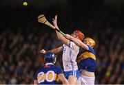 11 March 2023; Tadhg de Búrca of Waterford in action against Jake Morris of Tipperary during the Allianz Hurling League Division 1 Group B match between Tipperary and Waterford at FBD Semple Stadium in Thurles, Tipperary. Photo by Stephen McCarthy/Sportsfile