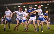 11 March 2023; Gearóid O'Connor of Tipperary in action against Waterford players, from left, Kevin Mahony, Calum Lyons, Neil Montgomery and Carthach Daly during the Allianz Hurling League Division 1 Group B match between Tipperary and Waterford at FBD Semple Stadium in Thurles, Tipperary. Photo by Stephen McCarthy/Sportsfile
