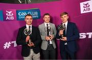 10 March 2023; Ballygunner players, and Mahony brothers, from left, Pauric, Philip and Mikey, from the AIB GAA Hurling Club Team of The Year at the AIB Club Players Awards at Croke Park in Dublin. Photo by Ramsey Cardy/Sportsfile