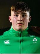 10 March 2023; Ruadhán Quinn of Ireland before the U20 Six Nations Rugby Championship match between Scotland and Ireland at Scotstoun Stadium in Glasgow, Scotland. Photo by Brendan Moran/Sportsfile