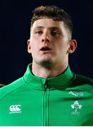 10 March 2023; Evan O’Connell of Ireland before the U20 Six Nations Rugby Championship match between Scotland and Ireland at Scotstoun Stadium in Glasgow, Scotland. Photo by Brendan Moran/Sportsfile