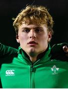 10 March 2023; Hugh Gavin of Ireland before the U20 Six Nations Rugby Championship match between Scotland and Ireland at Scotstoun Stadium in Glasgow, Scotland. Photo by Brendan Moran/Sportsfile