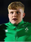 10 March 2023; Conor O’Tighearnaigh of Ireland before the U20 Six Nations Rugby Championship match between Scotland and Ireland at Scotstoun Stadium in Glasgow, Scotland. Photo by Brendan Moran/Sportsfile