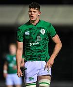 10 March 2023; Evan O’Connell of Ireland during the U20 Six Nations Rugby Championship match between Scotland and Ireland at Scotstoun Stadium in Glasgow, Scotland. Photo by Brendan Moran/Sportsfile