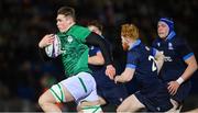 10 March 2023; Diarmuid Mangan of Ireland during the U20 Six Nations Rugby Championship match between Scotland and Ireland at Scotstoun Stadium in Glasgow, Scotland. Photo by Brendan Moran/Sportsfile