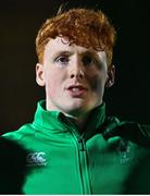 10 March 2023; Rory Telfer of Ireland before the U20 Six Nations Rugby Championship match between Scotland and Ireland at Scotstoun Stadium in Glasgow, Scotland. Photo by Brendan Moran/Sportsfile