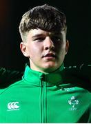 10 March 2023; Matthew Lynch of Ireland before the U20 Six Nations Rugby Championship match between Scotland and Ireland at Scotstoun Stadium in Glasgow, Scotland. Photo by Brendan Moran/Sportsfile