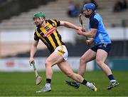 12 March 2023; Martin Keoghan of Kilkenny in action against Conor Burke of Dublin during the Allianz Hurling League Division 1 Group A match between Kilkenny and Dublin at UPMC Nowlan Park in Kilkenny. Photo by Piaras Ó Mídheach/Sportsfile
