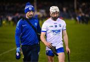 11 March 2023; Shane McNulty of Waterford and physiotherapist Michael O'Sullivan after the Allianz Hurling League Division 1 Group B match between Tipperary and Waterford at FBD Semple Stadium in Thurles, Tipperary. Photo by Stephen McCarthy/Sportsfile