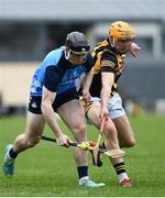 12 March 2023;Cian O'Sullivan of Dublin in action against Richie Reid of Kilkenny during the Allianz Hurling League Division 1 Group A match between Kilkenny and Dublin at UPMC Nowlan Park in Kilkenny. Photo by John Sheridan/Sportsfile