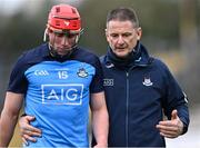 12 March 2023; Dublin selector Noel Larkin talking with Alex Considine at half-time during the Allianz Hurling League Division 1 Group A match between Kilkenny and Dublin at UPMC Nowlan Park in Kilkenny. Photo by Piaras Ó Mídheach/Sportsfile