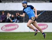 12 March 2023; Paul Crummey of Dublin celebrates after scoring his side's first goal during the Allianz Hurling League Division 1 Group A match between Kilkenny and Dublin at UPMC Nowlan Park in Kilkenny. Photo by Piaras Ó Mídheach/Sportsfile