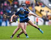 12 March 2023; Eoghan O'Donnell of Dublin in action against Billy Drennan of Kilkenny during the Allianz Hurling League Division 1 Group A match between Kilkenny and Dublin at UPMC Nowlan Park in Kilkenny. Photo by John Sheridan/Sportsfile