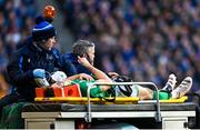 12 March 2023; Garry Ringrose of Ireland gives a thumbs-up as he is taken from the pitch on the medical buggy during the Guinness Six Nations Rugby Championship match between Scotland and Ireland at BT Murrayfield Stadium in Edinburgh, Scotland. Photo by Harry Murphy/Sportsfile