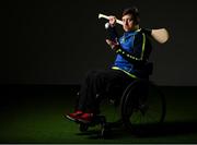 13 March 2023; Wheelchair hurler Alex Hennebry of Leinster poses for a portrait during the GAA Wheelchair Sports Development Day at Croke Park in Dublin. Photo by Seb Daly/Sportsfile
