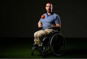 13 March 2023; Wheelchair hurler James McCarthy of Munster poses for a portrait during the GAA Wheelchair Sports Development Day at Croke Park in Dublin. Photo by Seb Daly/Sportsfile