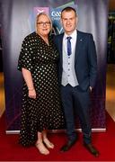 10 March 2023; Siobhan and John Kennedy upon arrival at the AIB Club Players Awards at Croke Park in Dublin. Photo by Ramsey Cardy/Sportsfile