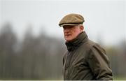 13 March 2023; Trainer Willie Mullins on the gallops ahead of the Cheltenham Racing Festival at Prestbury Park in Cheltenham, England. Photo by Seb Daly/Sportsfile