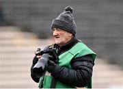 12 March 2023; Photographer Willie Dempsey at the Allianz Hurling League Division 1 Group A match between Kilkenny and Dublin at UPMC Nowlan Park in Kilkenny. Photo by Piaras Ó Mídheach/Sportsfile