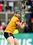 12 March 2023; Niall McKenna of Antrim during the Allianz Hurling League Division 1 Group A match between Antrim and Laois at Corrigan Park in Belfast. Photo by Ramsey Cardy/Sportsfile