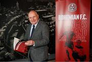 13 March 2023; FAI President Gerry McAnaney during the launch of Bohemian FC's Football Social Responsibility and Community Strategy at the Mansion House in Dublin. Photo by Stephen McCarthy/Sportsfile