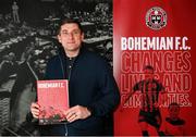 13 March 2023; Declan Devine, Bohemians manager, during the launch of Bohemian FC's Football Social Responsibility and Community Strategy at the Mansion House in Dublin. Photo by Stephen McCarthy/Sportsfile