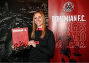 13 March 2023; Gemma Smith, head of programmes, Liverpool Football Club Foundation, during the launch of Bohemian FC's Football Social Responsibility and Community Strategy at the Mansion House in Dublin. Photo by Stephen McCarthy/Sportsfile