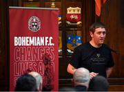 13 March 2023; Daniel Lambert, chief operating officer, Bohemian Football Club, during the launch of Bohemian FC's Football Social Responsibility and Community Strategy at the Mansion House in Dublin. Photo by Stephen McCarthy/Sportsfile
