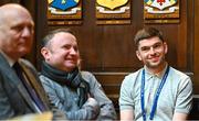 13 March 2023; Matty Murphy, inclusion manager at Liverpool Football Club Foundation, right, during the launch of Bohemian FC's Football Social Responsibility and Community Strategy at the Mansion House in Dublin. Photo by Stephen McCarthy/Sportsfile