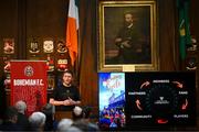 13 March 2023; Daniel Lambert, chief operating officer, Bohemian Football Club, during the launch of Bohemian FC's Football Social Responsibility and Community Strategy at the Mansion House in Dublin. Photo by Stephen McCarthy/Sportsfile