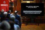 13 March 2023; A general view during the launch of Bohemian FC's Football Social Responsibility and Community Strategy at the Mansion House in Dublin. Photo by Stephen McCarthy/Sportsfile